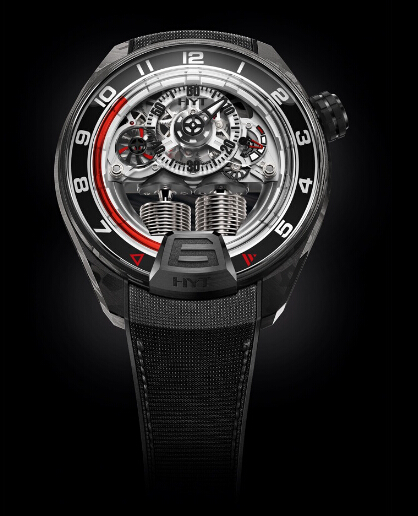 HYT H4 Gotham 3DTP Carbon and Black DLC Ttanium 2015 151-CB-03-RF-RN replica watch - Click Image to Close